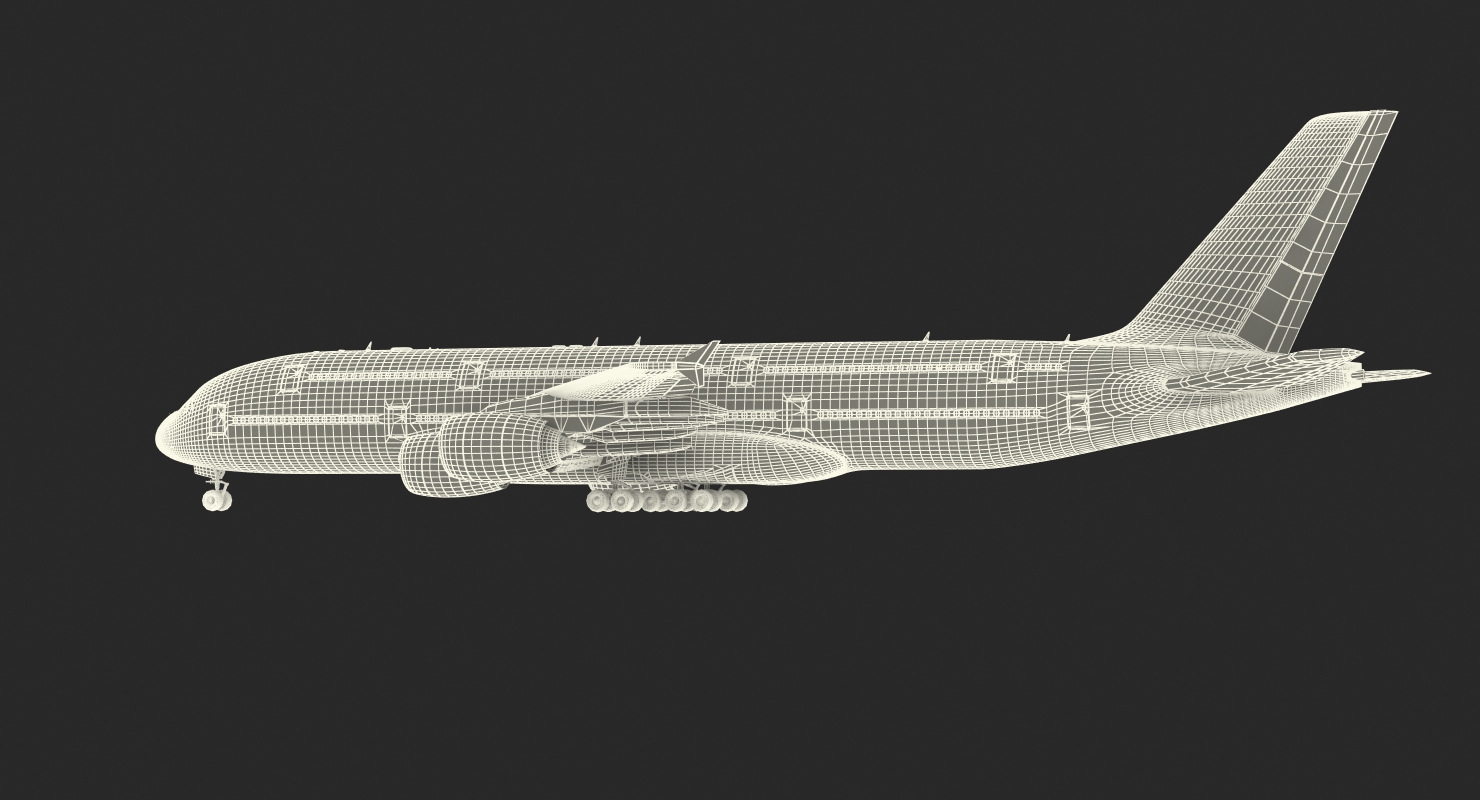 Airbus A380 1000 Air France 3D